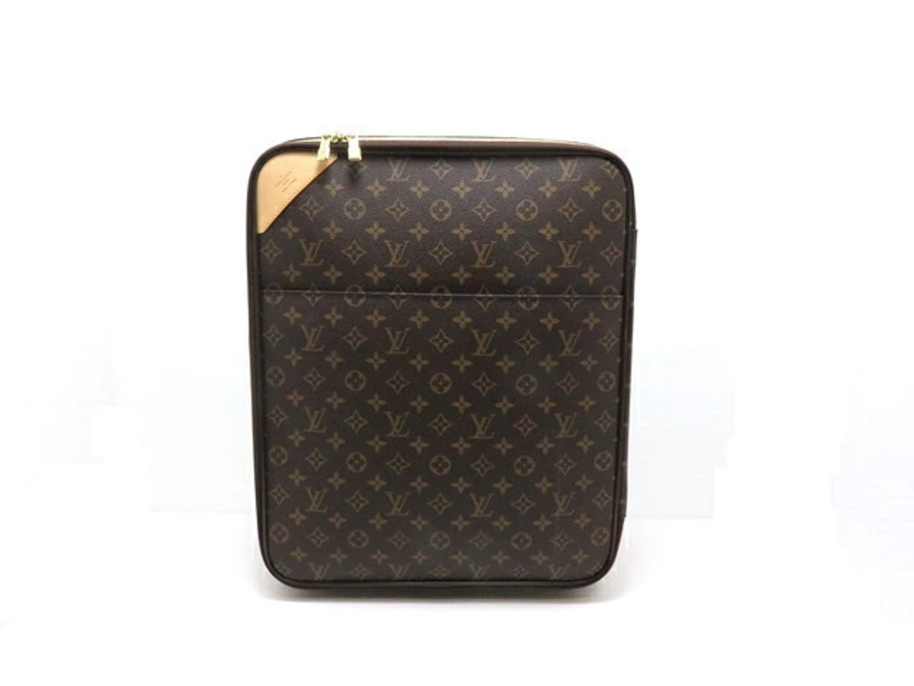 Louis Vuitton Pegase Suitcase Travel Carry Trolley on Bag Monogram Brown